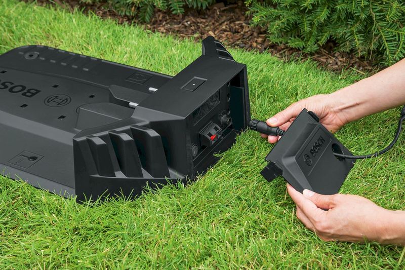 Bosch Indego S 500 robotmaaier laadstation aansluiten