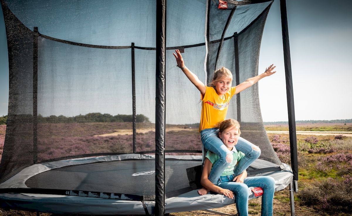 BERG Favorit Regular trampoline met net - Ø 200 cm - Grijs