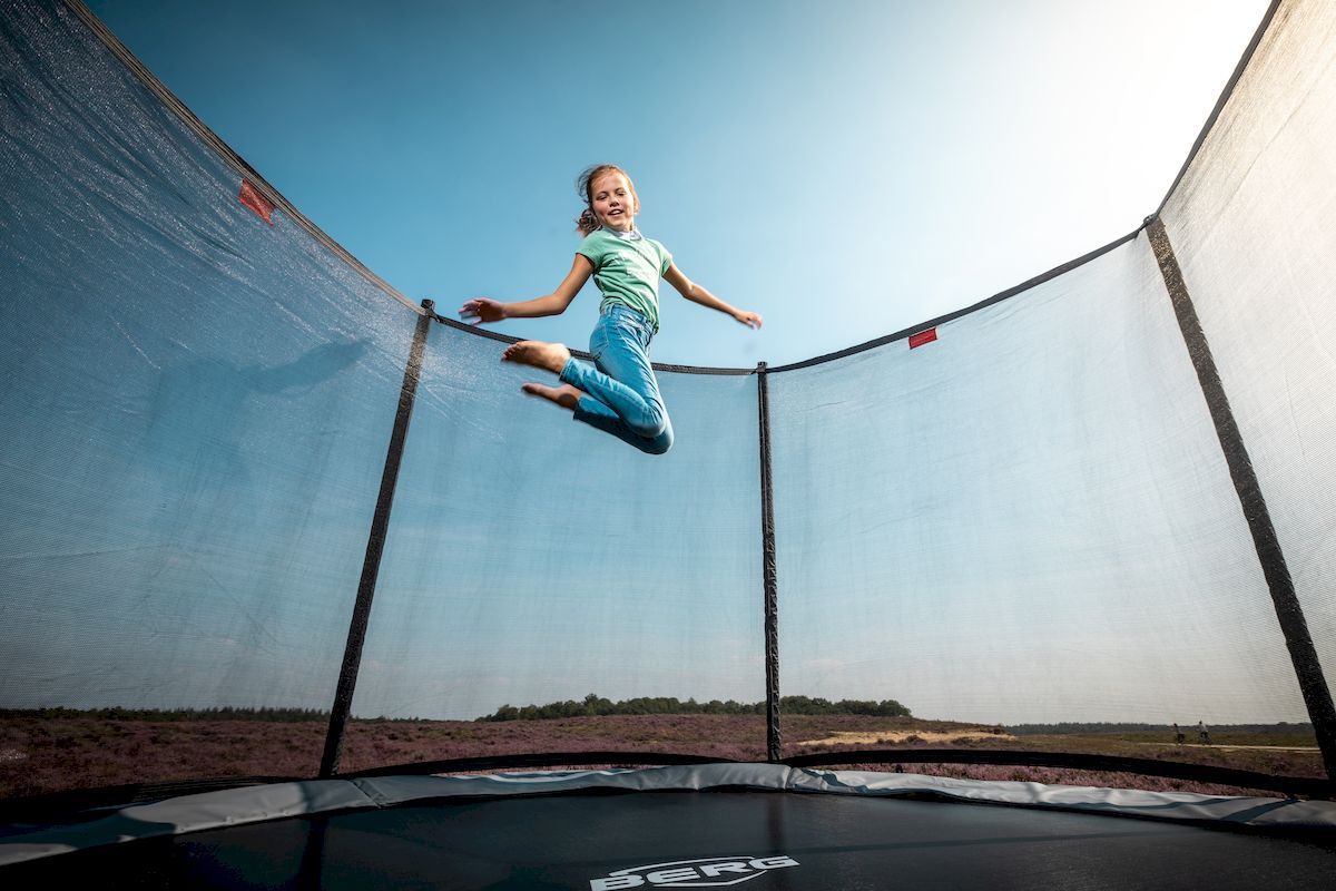 BERG Favorit Regular trampoline met net - Ø 200 cm - Grijs