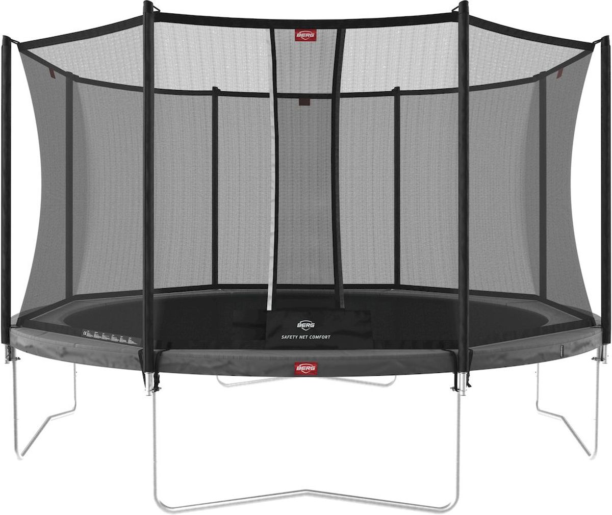 BERG Favorit Regular trampoline met net - Ø 380 cm - Grijs