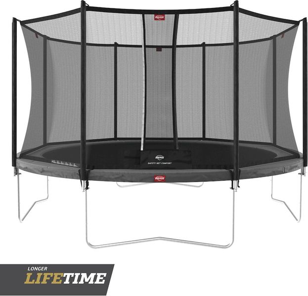BERG Favorit Regular trampoline met net - Ø 380 cm - Grijs