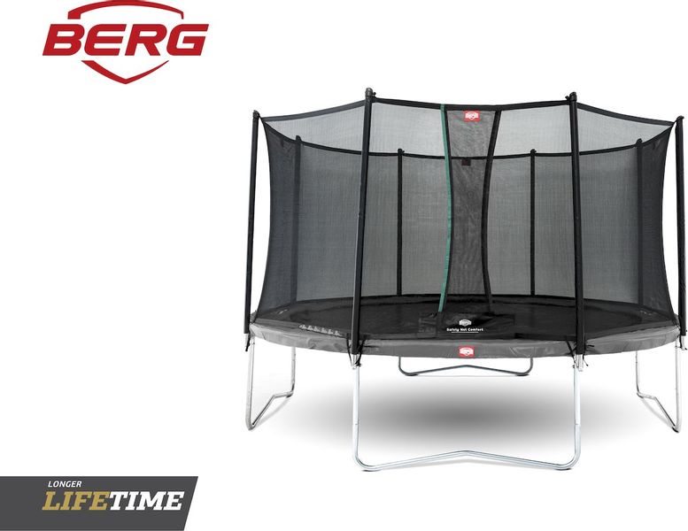 BERG Favorit Regular trampoline met net - Ø 430 cm - Grijs