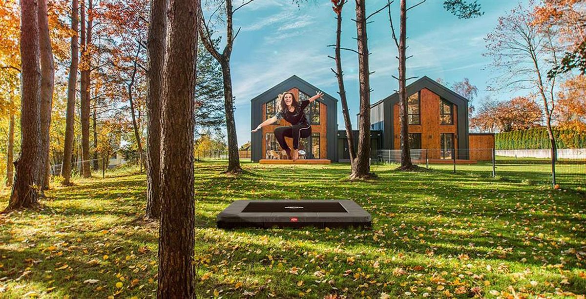 BERG Ultim Favorit InGround trampoline - zwart