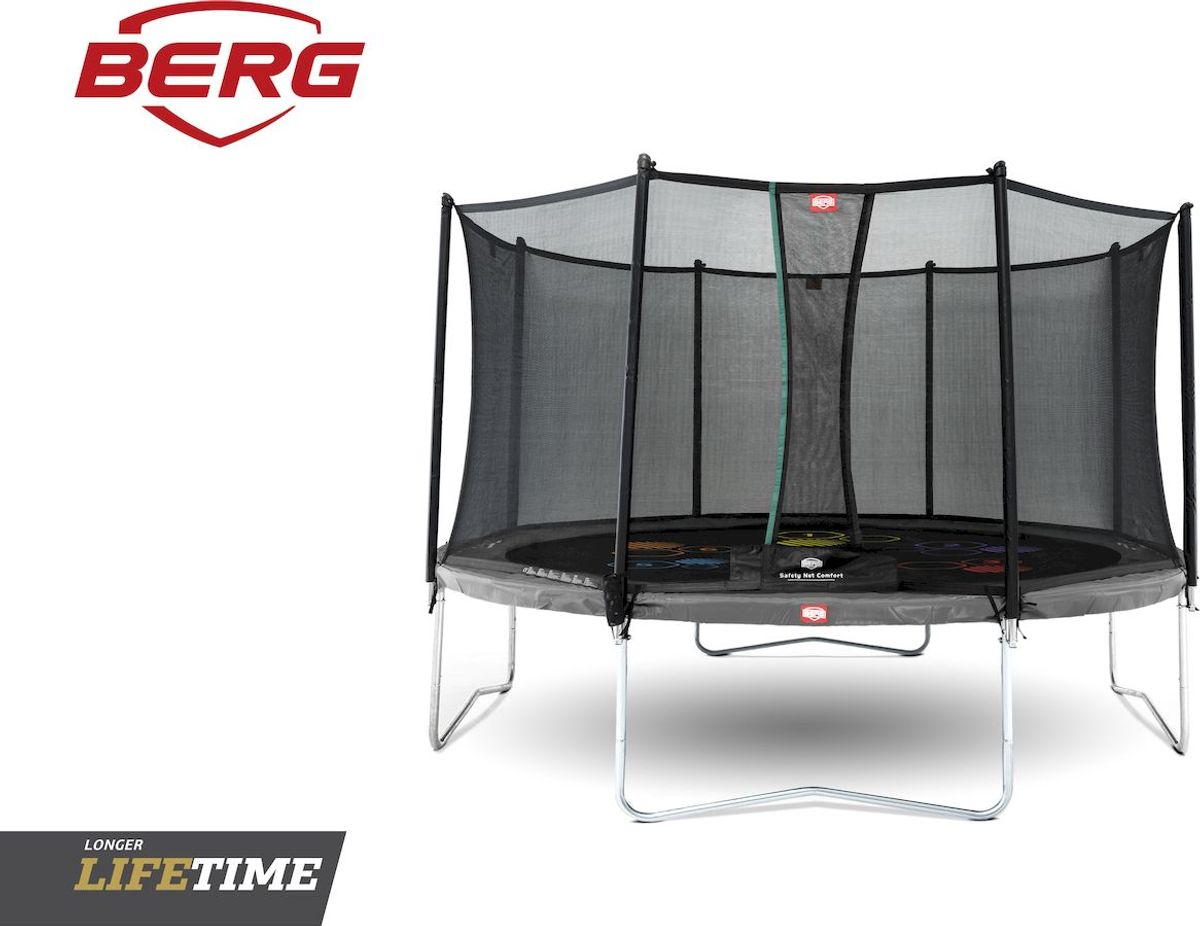 BERG Favorit Regular Levels trampoline - ⌀ 430 cm - grijs