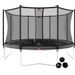 BERG Favorit Regular Levels trampoline met net - Ø 430 cm - Grijs