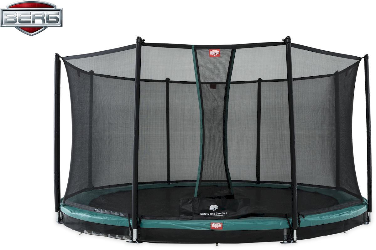 BERG Favorit InGround trampoline met net - Ø 380 cm - Groen