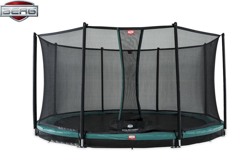 BERG Favorit InGround trampoline met net - Ø 380 cm - Groen