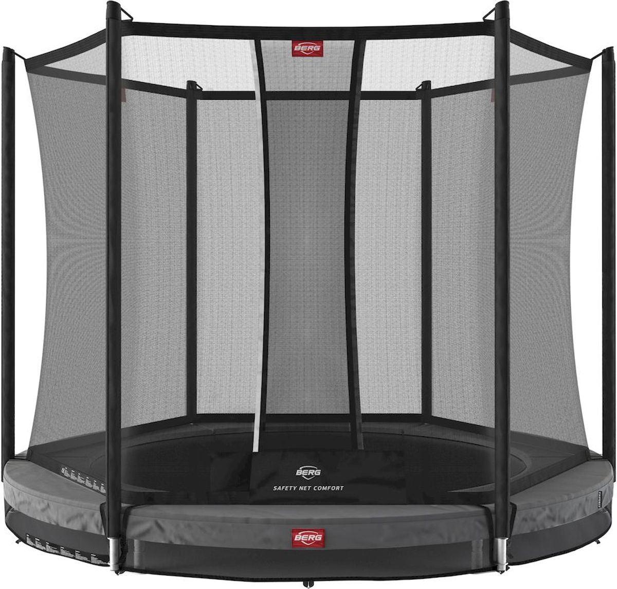 BERG Favorit InGround trampoline met net - Ø 270 cm - Grijs