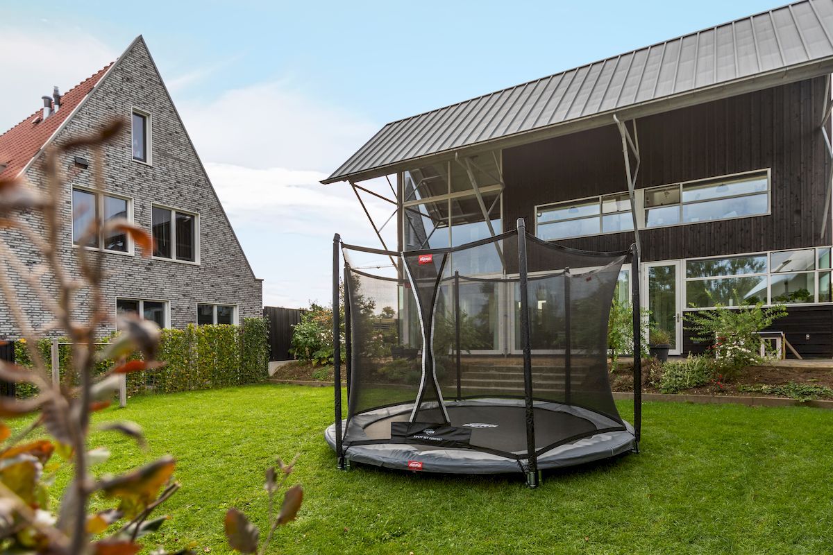 BERG Favorit InGround trampoline met net - Ø 380 cm - Grijs
