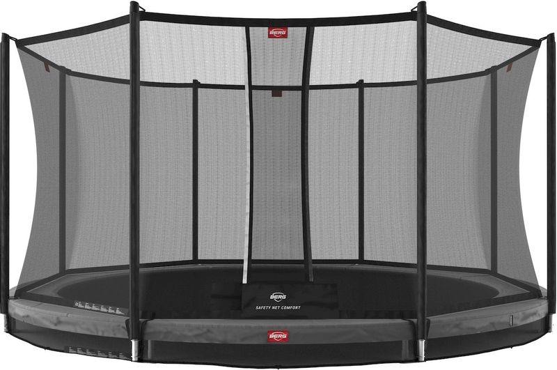 BERG Favorit InGround trampoline met net - Ø 380 cm - Grijs