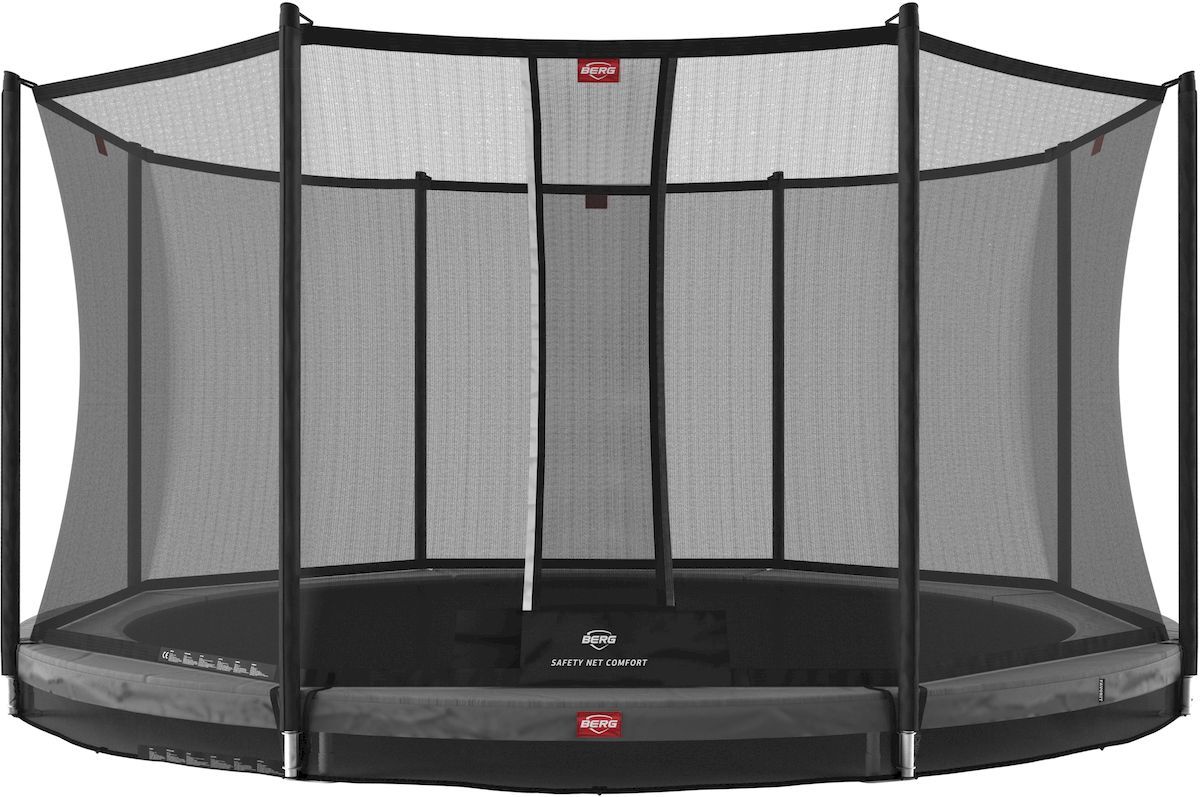BERG Favorit InGround trampoline met net - Ø 430 cm - Grijs