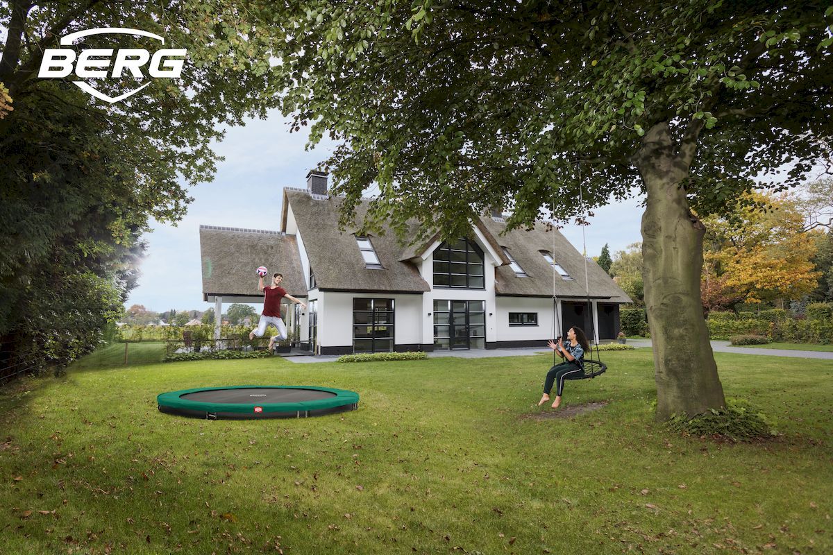 BERG Favorit InGround trampoline - Ø 380 cm - Groen
