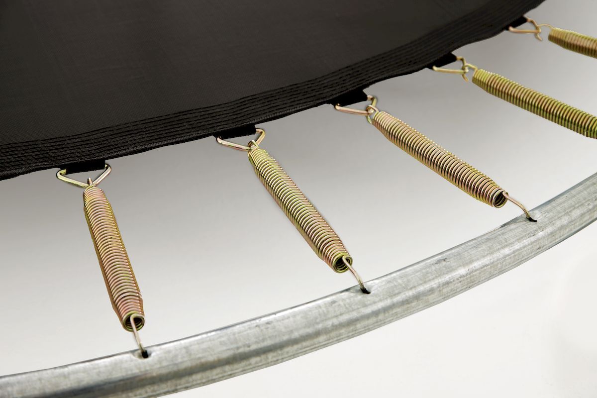 BERG Favorit InGround trampoline - Ø 380 cm - Groen - Goldspring Solo veren