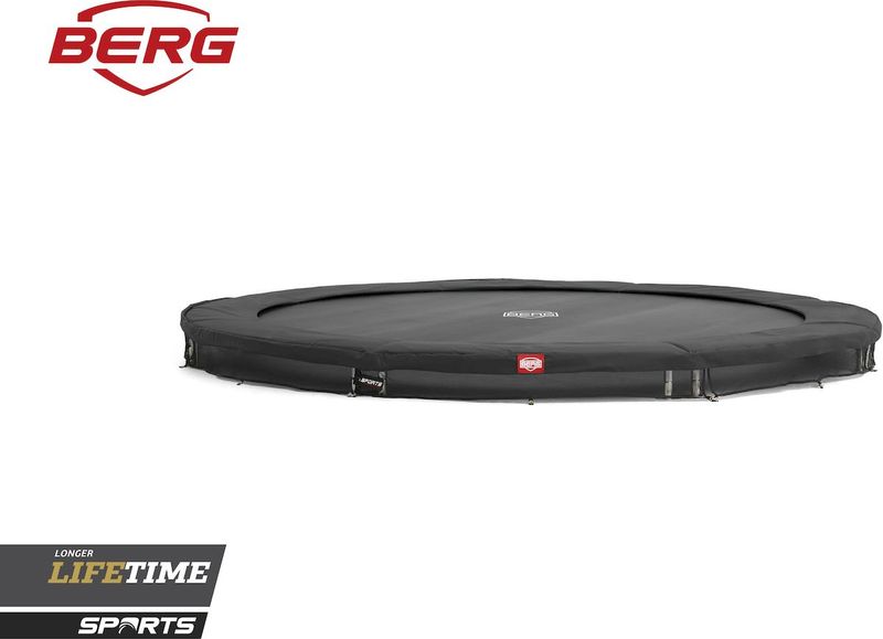 BERG Favorit InGround trampoline - Ø 380 cm - Grijs