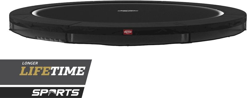 BERG Favorit InGround trampoline - Ø 380 cm - Zwart