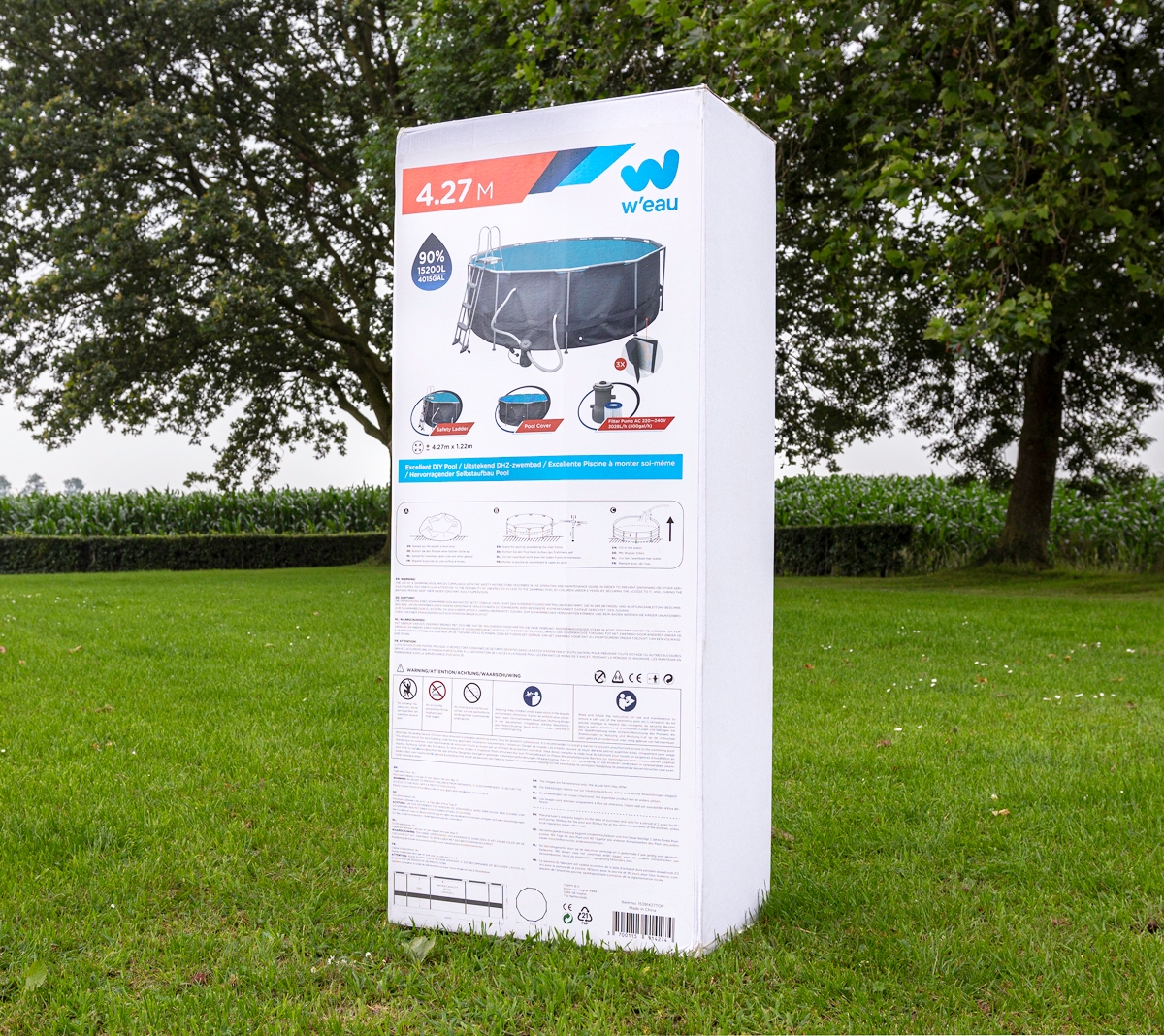 W'eau Steel Frame zwembad - 427 x 122 cm doos