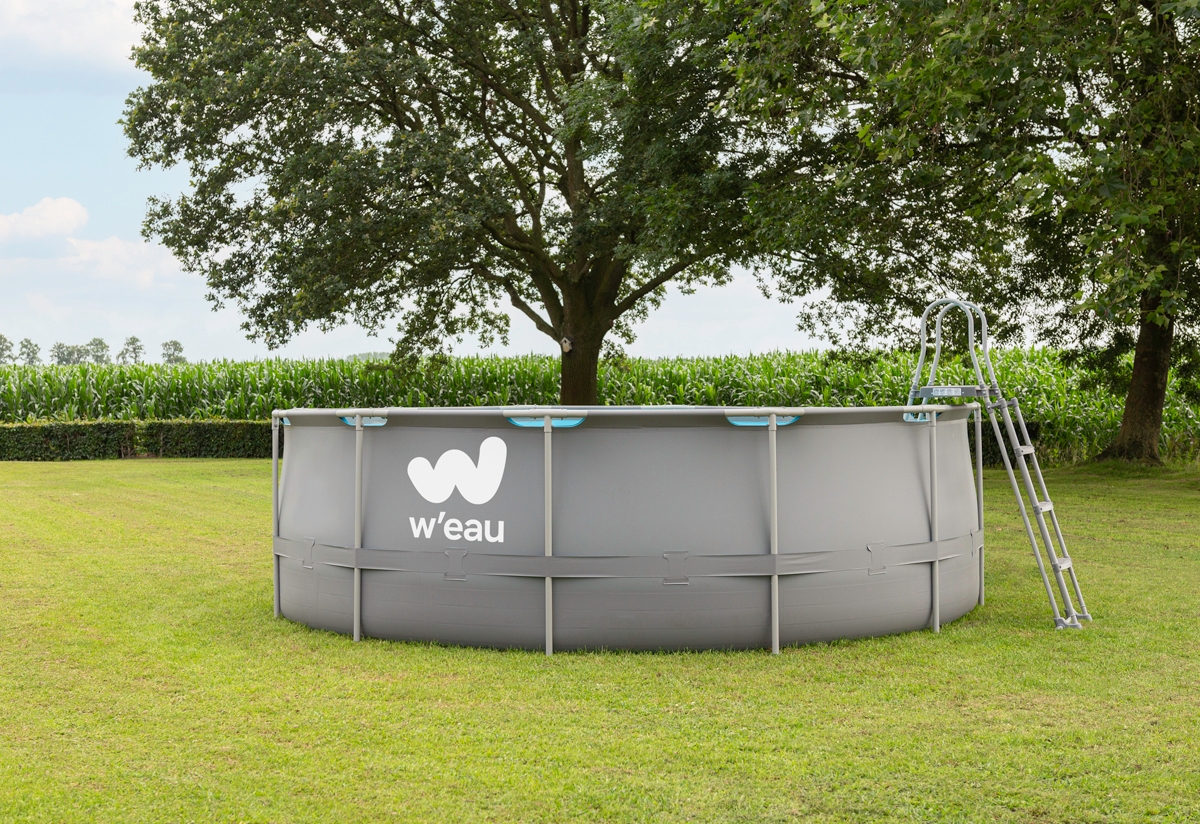 W'eau Steel Frame zwembad - 427 x 122 cm vooraanzicht 