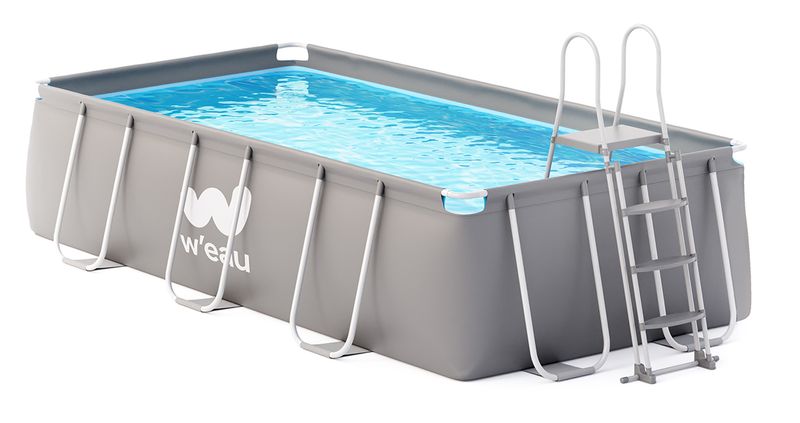 neutrale berekenen pijn doen W'eau Steel Frame zwembad - 400 x 207 x 122 cm - met filterpomp en  accessoires