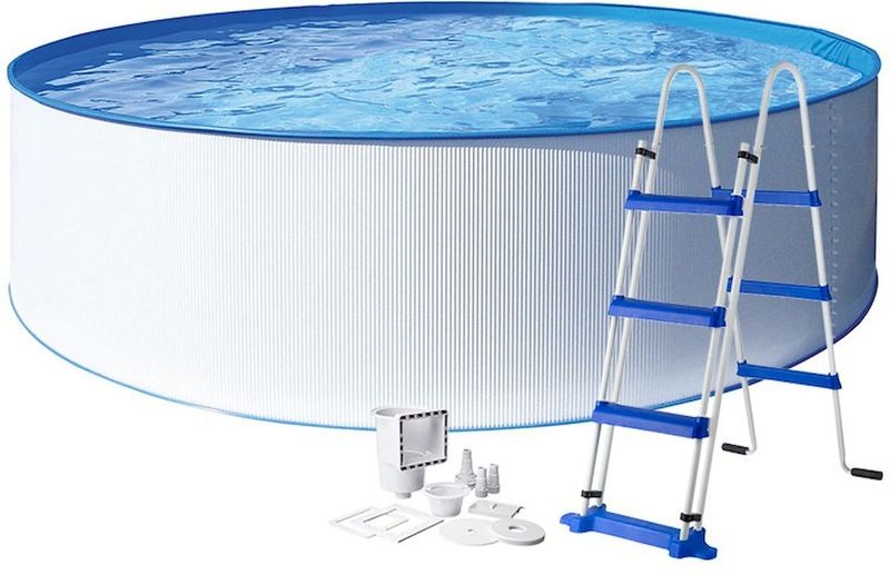 Swim & Fun Kreta Family Pool XL metalen zwembad Ø360 x 120cm - productfoto