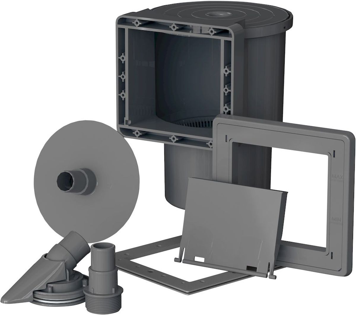 Swim & Fun Basic Pool metalen zwembad Ø460 x 120cm - skimmerset