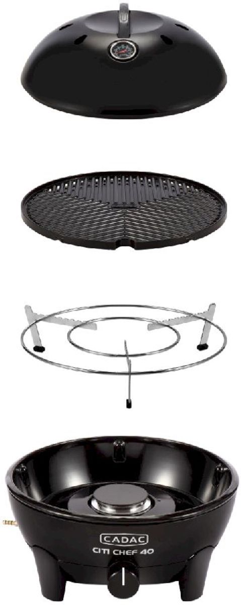 CADAC Citi Chef 40 gasbarbecue zwart uitgebreid