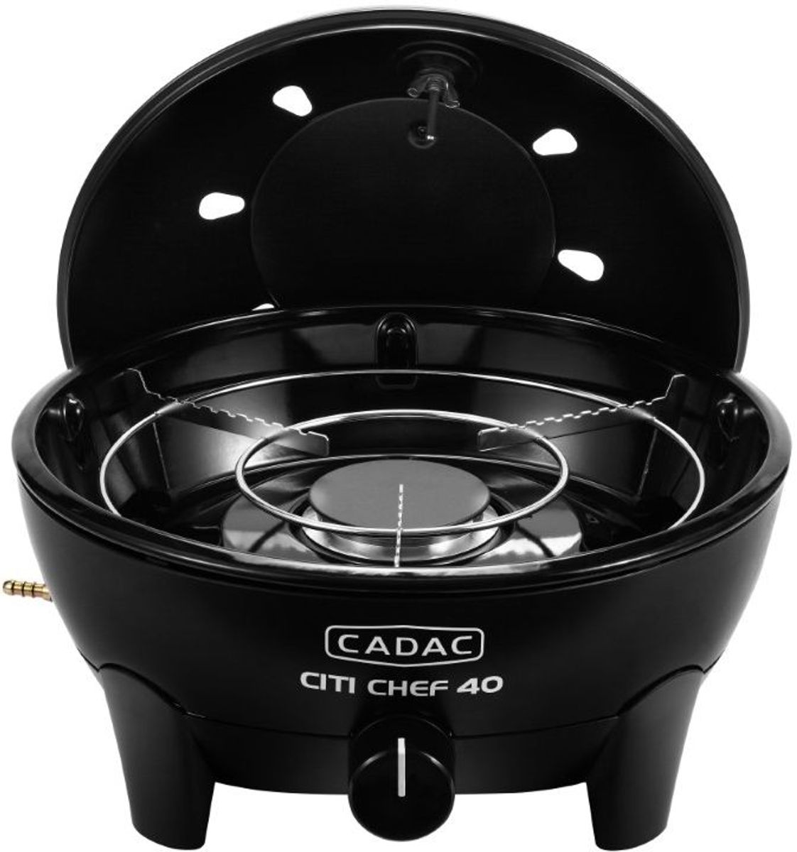 CADAC Citi Chef 40 gasbarbecue zwart voorkant open