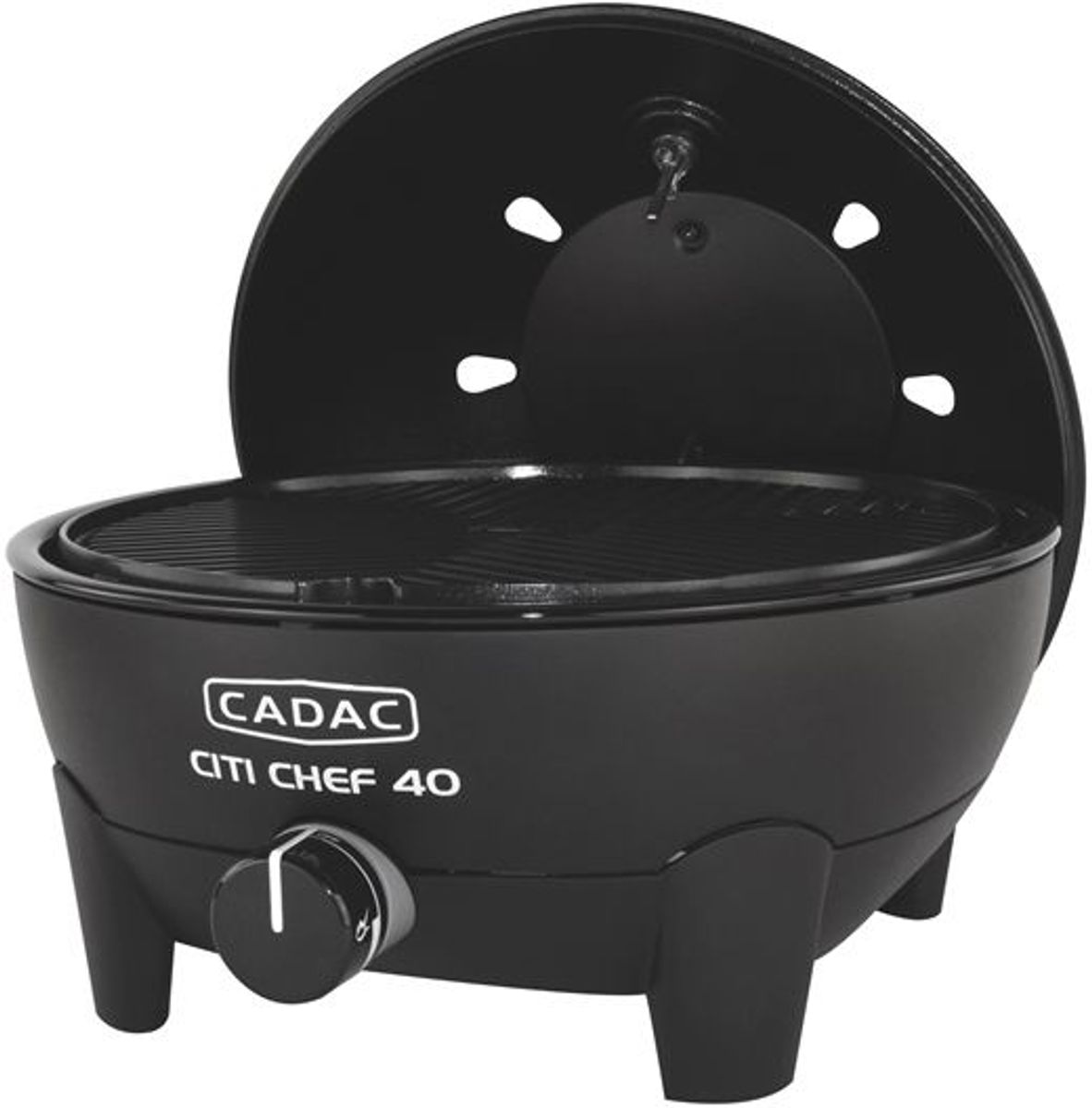 CADAC Citi Chef 40 gasbarbecue zwart open zijkant