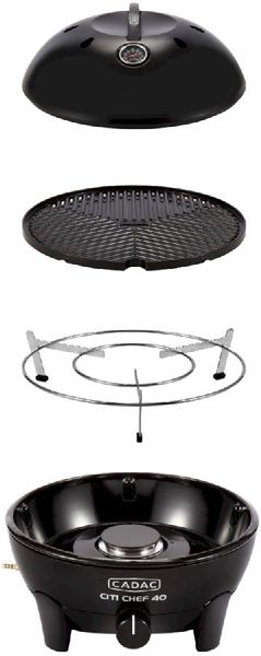CADAC Citi Chef 40 gasbarbecue zwart uitgebreid