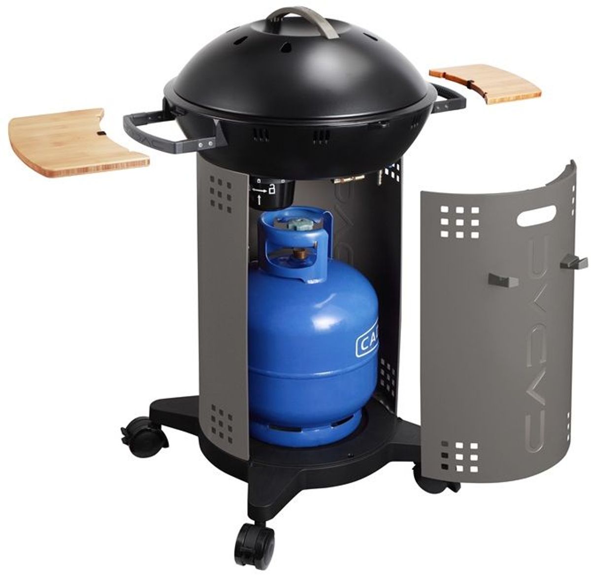 CADAC Citi Chef 50 gasbarbecue achterkant open