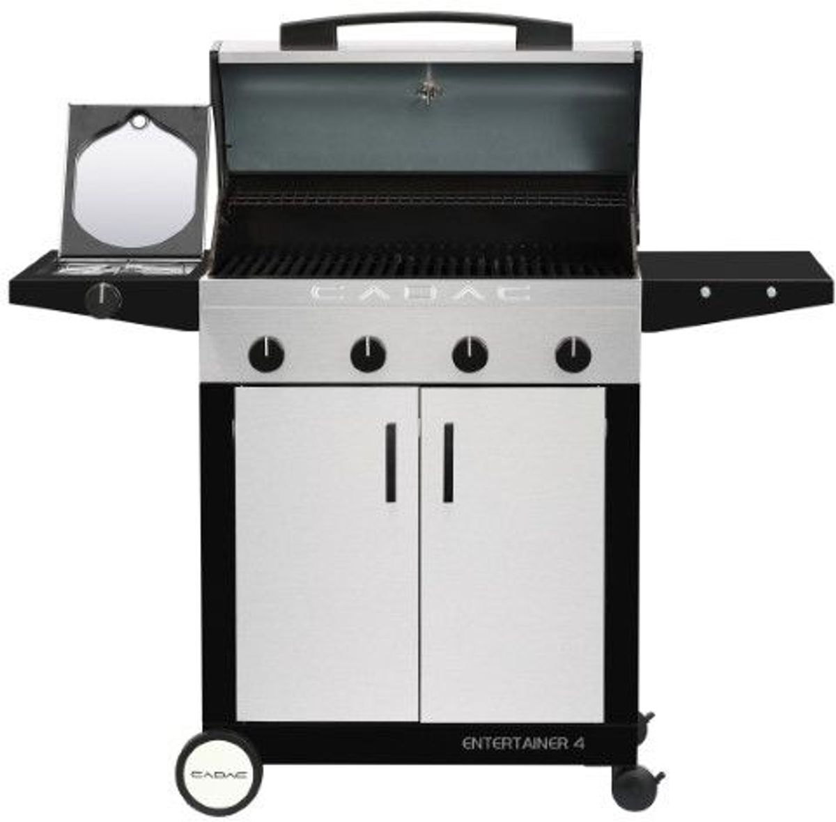 CADAC Entertainer 4 Supreme gasbarbecue voorkant open