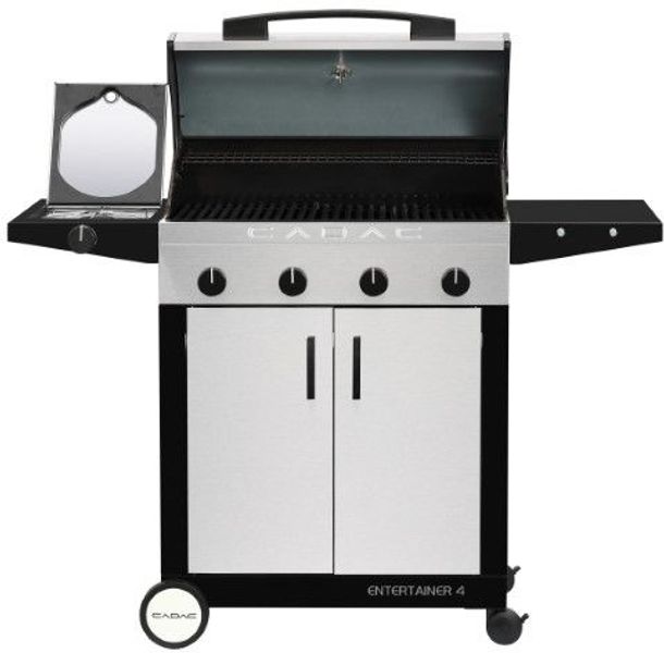 CADAC Entertainer 4 Supreme gasbarbecue voorkant open