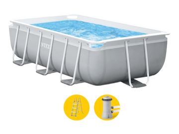 Intex Prism Frame zwembad - 400 x 200 x 100 cm - met filterpomp en trap