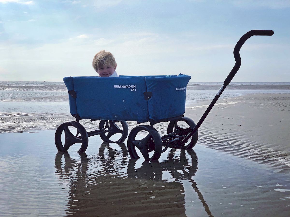 Beach Wagon Lite Opvouwbare Bolderkar - Blauw
