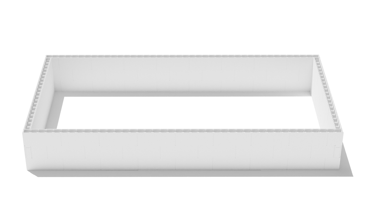 Polystyreen zwembad blokkenset - 10,00 x 5,00 x 1,50 m