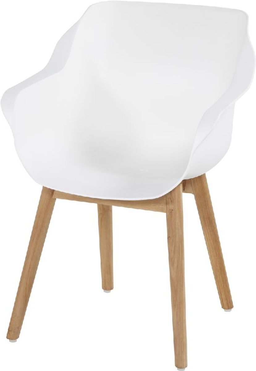 Hartman Sophie Teak tuinstoel - 2 stuks - wit