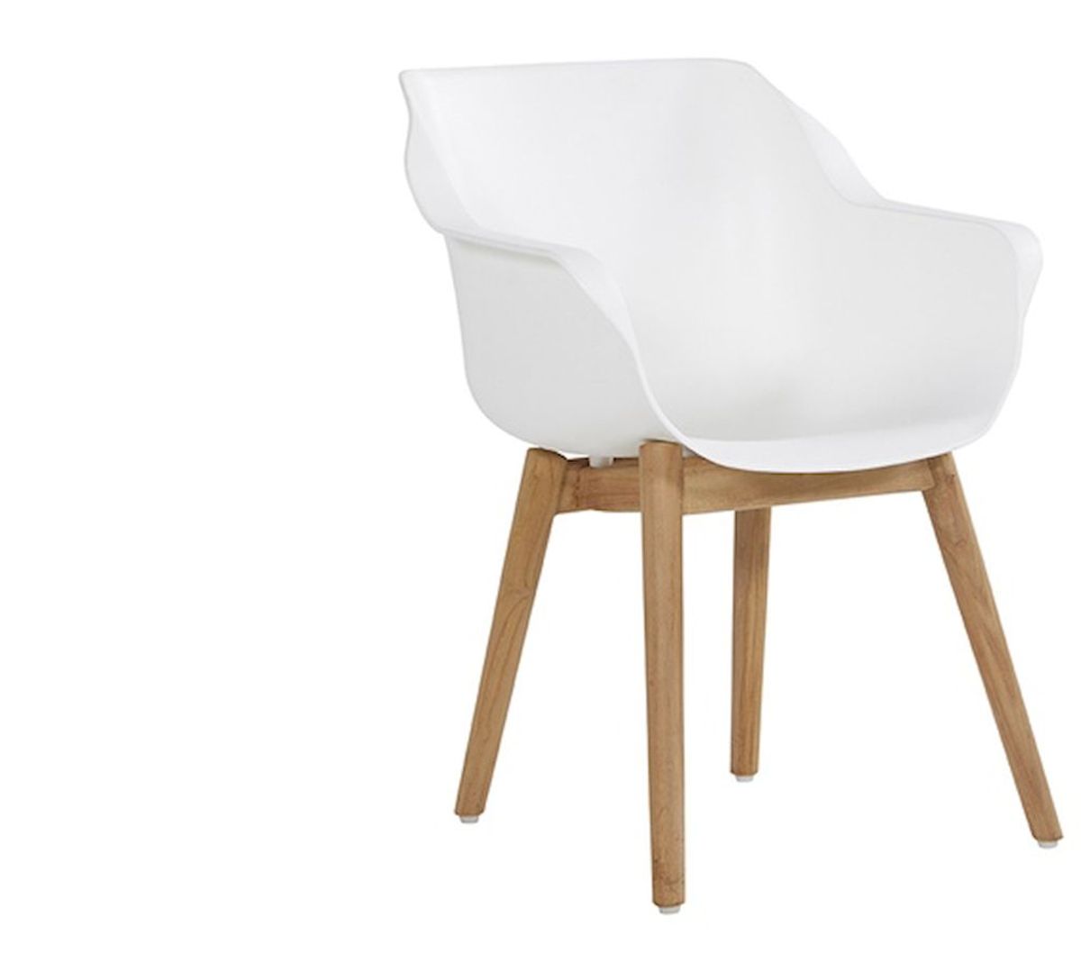 Hartman Sophie Teak tuinstoel - 2 stuks - wit