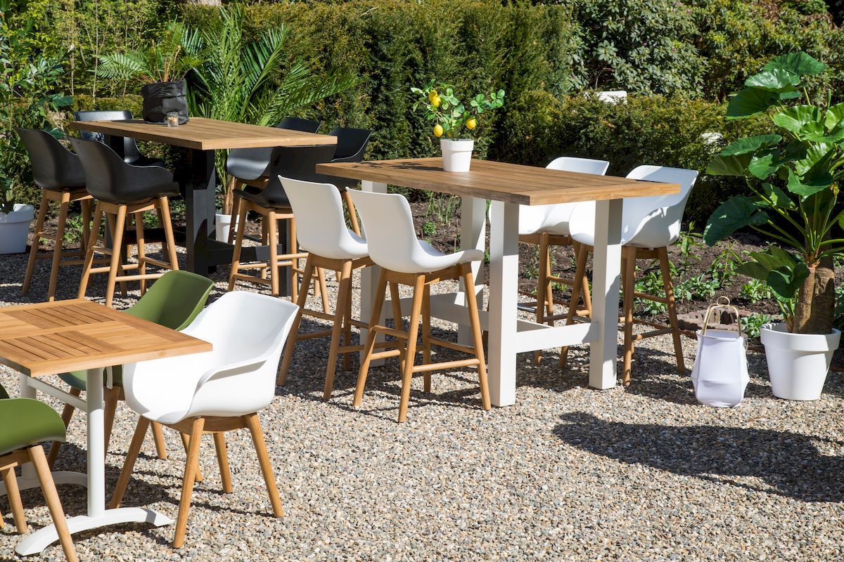 Hartman Sophie Teak tuinstoel - 2 stuks - wit