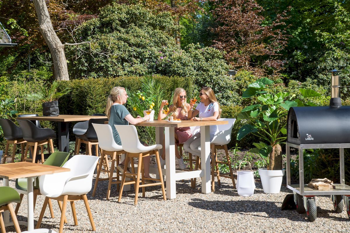 Hartman Sophie Teak tuinstoel - 2 stuks - wit