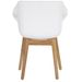 Hartman Sophie Teak tuinstoel - 2 stuks - wit - achterkant
