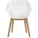 Hartman Sophie Teak tuinstoel - 2 stuks - wit - voorkant