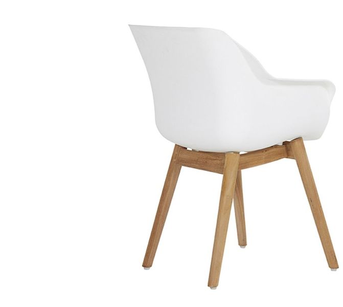 Hartman Sophie Teak tuinstoel - 2 stuks - wit