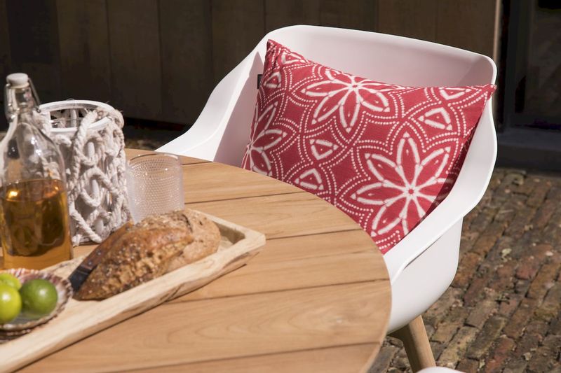 Hartman Sophie Teak tuinstoel - 2 stuks - wit