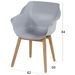 Hartman Sophie Teak tuinstoel - 2 stuks - grijs - afmetingen