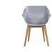Hartman Sophie Teak tuinstoel - 2 stuks - grijs - voorkant