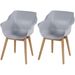 Hartman Sophie Teak tuinstoel - 2 stuks - grijs