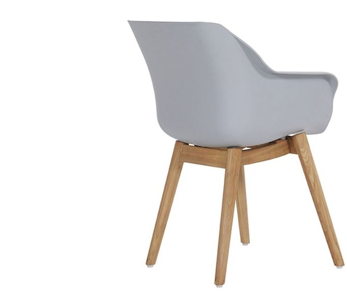 Hartman Sophie Teak tuinstoel - 2 stuks - grijs