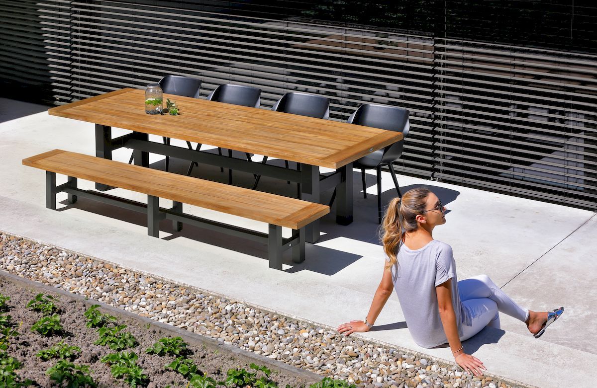 Hartman Sophie Teak tuinstoel - 2 stuks - zwart