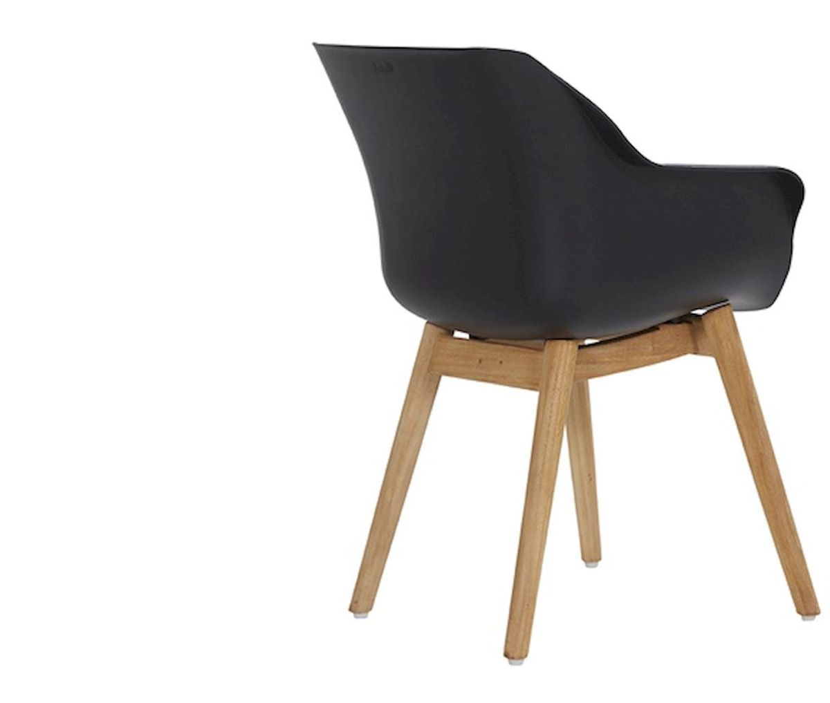 Hartman Sophie Teak tuinstoel - 2 stuks - zwart