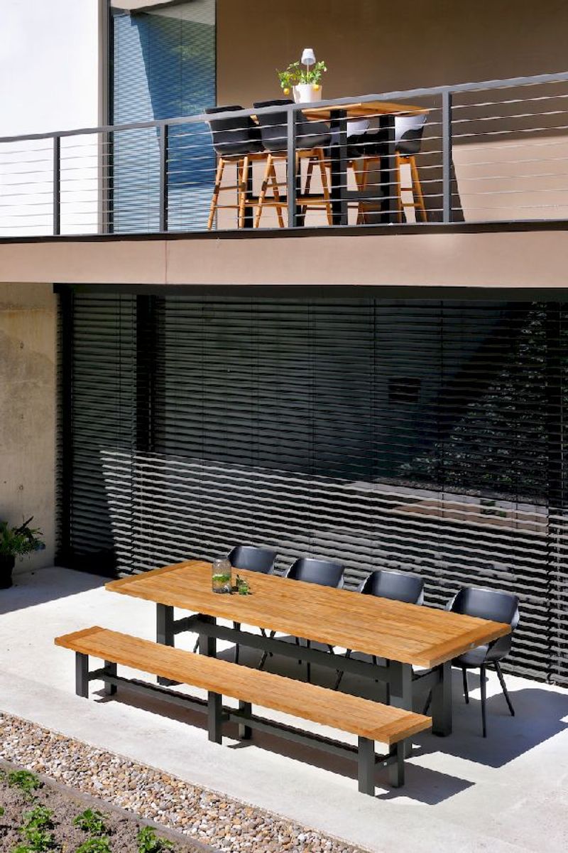 Hartman Sophie Teak tuinstoel - 2 stuks - zwart