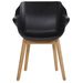 Hartman Sophie Teak tuinstoel - 2 stuks - zwart - voorkant